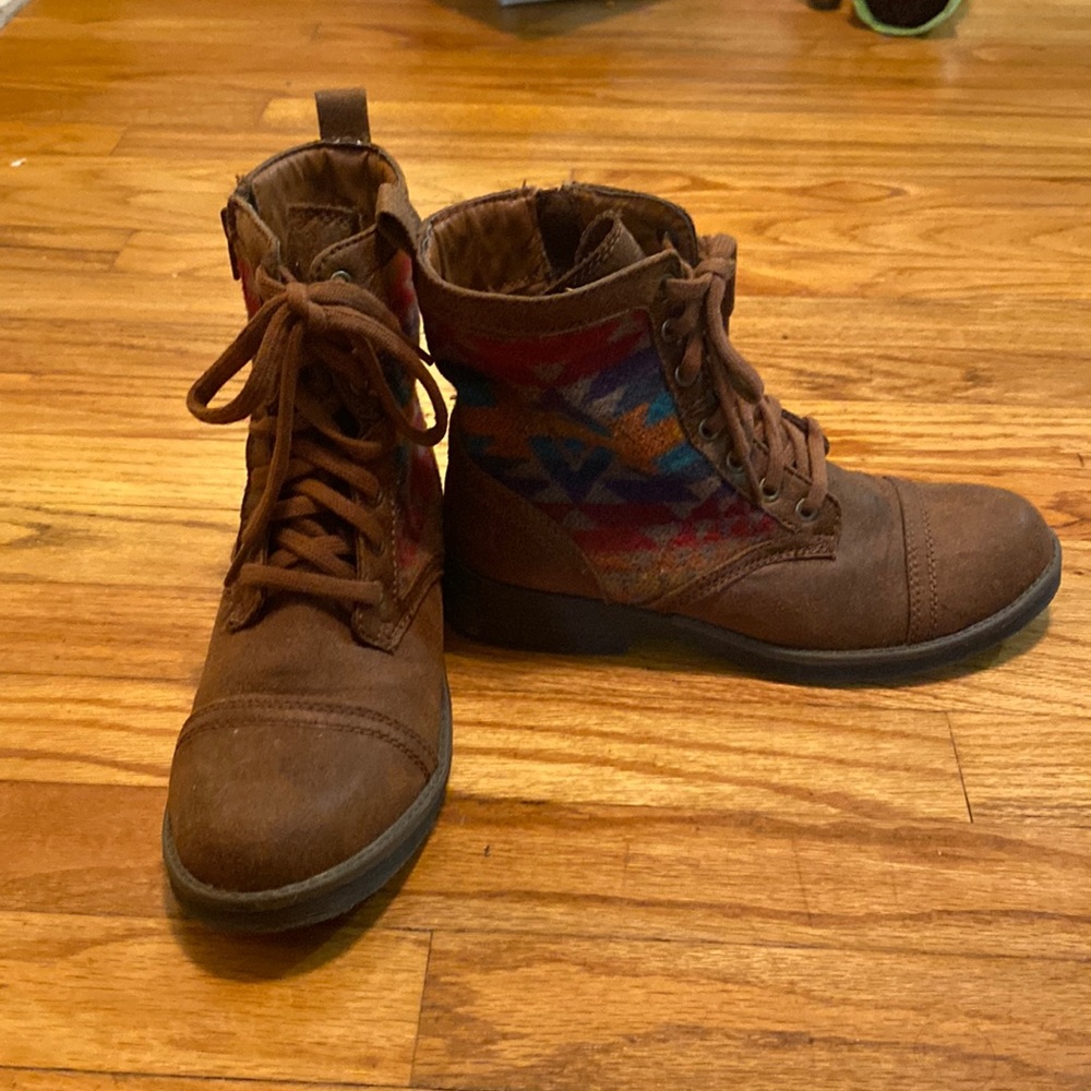 Cute Brown Moto Boots